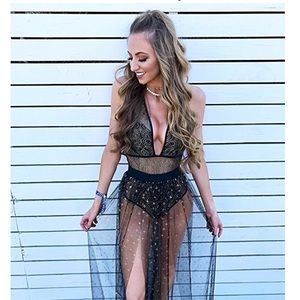 Mesh La Belle bodysuit